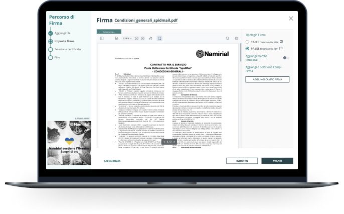 nsign-1 immagine del software di firma digitale namirial sign